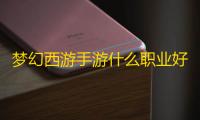 梦幻西游手游什么职业好玩又省钱